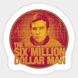 The Six Million Dollar Man Retro Vibe Sticker